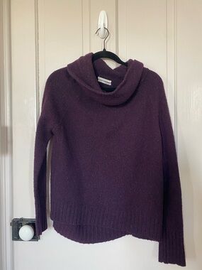 Anthropologie Deep Plum Cozy Knit Pullover